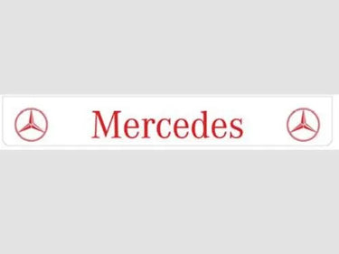 Osłona przeciwbłotna/fartuch (2380x350mm) - czerwony napis "MERCEDES" Image 1