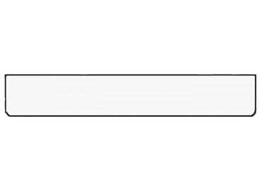 Osłona przeciwbłotna/fartuch (2500x400mm) - biała bez znaków Image 1