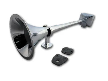 Pneumatyczny klakson HADLEY E-Tone – okrągły, chromowany, 62 cm | Do pojazdów uprzywilejowanych i specjalnych Image 1