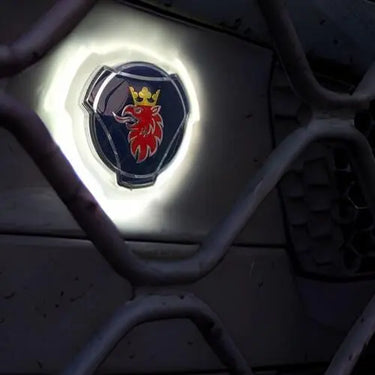 Podświetlane loga LED 24V Scania Granatowy Gryf kolor światła - białe zimne (para) Image 1
