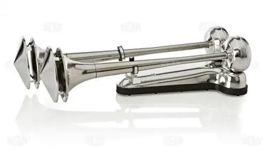 Podwójny sygnał pneumatyczny BEAM – stal nierdzewna, 55 i 60 cm, z osłonami Image 1