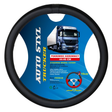 Pokrowiec kierownicy TRUCKER DUO 44-46 materiał + skóra eko TIR Image 1