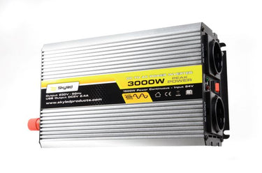 Przetwornica napięcia 24V na 230V | Pełna sinusoida | 3000W (chwilowa) / 1500W (ciągła) | SKYLED Image 1