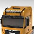 Rama dachowa CROSSBAR (CZARNA RAL 9005) MAN TGX GX INDIVIDUAL (2020 - ) z wiązką elektryczną, wspornikami na 6 odbiorników oraz światłami obrysowymi LED Image 1