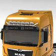 Rama dachowa V-MAX MAN TGX (2020-) GX INDIVIDUAL z wiązką elektryczną, wspornikami na 6 odbiorników oraz światłami obrysowymi LED Image 1