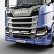 Rama w zderzak z wiązką elektryczną i mocowaniami na 4 odbiorniki oraz światłami obrysowymi LED do SCANIA NG Image 1