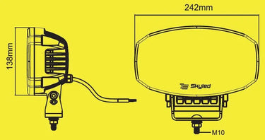 Reflektor dalekosiężny SKYLED Jumbo Draco DRL 80W FULL LED Image 6