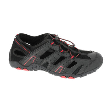 SANDAŁY TREKKINGOWE PU/DZIANINA CZAR.-CZERW., "39",LAHTI Image 1