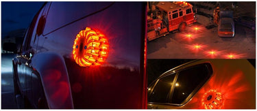 Stroboskopy ostrzegawcze LED na magnes zestaw 6 szt. (pomarańczowa obudowa) Image 4