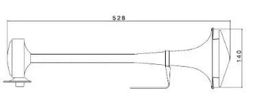 Sygnał pneumatyczny TA180 (stal nierdzewna, 53 cm, z pokrywą) Image 2
