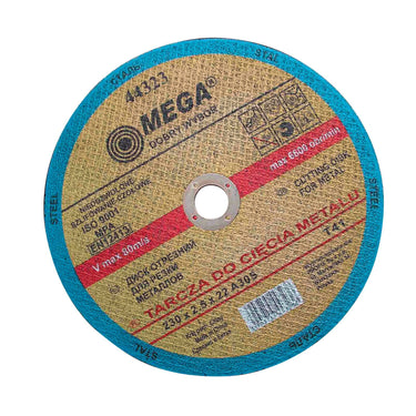TARCZA DO CIĘCIA METALU, T41, 230x2.5x22A30S MEGA KPL. SZT.5 Image 1