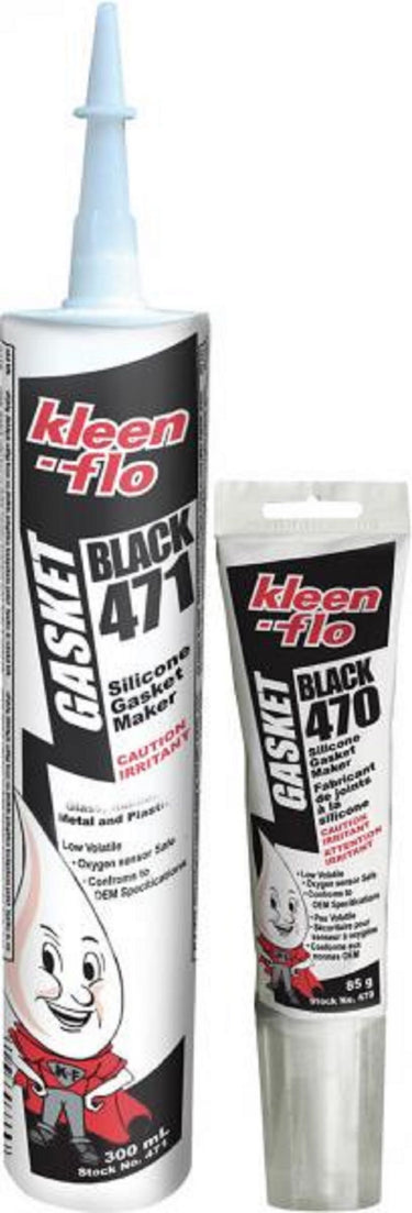 Uszczelniacz silikonowy - czarny KleenFlo 85g. nr.kat.470 Image 1