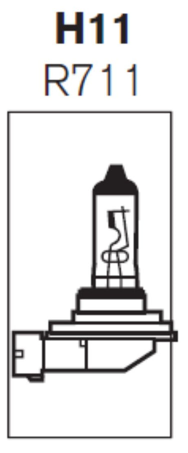 Żarówka samochodowa - H11 (R711) RING 12V; 55W; PGJ19-2 Halogenowa Image 1