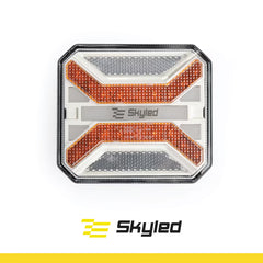 Przednia lampa LED kwadratowa SKYLED 12-24V pozycyjna/kierunkowskaz/odblask
