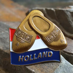 Przypinka metalowa Holland Style - chodaki