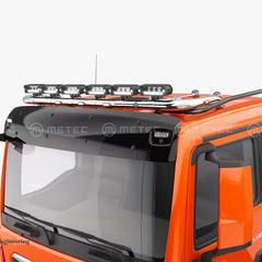 Rama dachowa do MAN TGX, TGA, TGS ze stali nierdzewnej z wiązką elektryczną i światłami LED