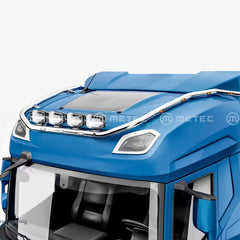 Rama dachowa HYDRA do DAF XF 21- ze stali nierdzewnej, z wiązką elektryczną, LED i 4 wspornikami