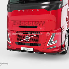 Rama pod zderzak LED Volvo FH 24 F-LINER czarna - ze stali nierdzewnej