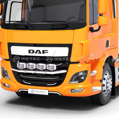 Rama zderzakowa DAF XF/CF z wiązką przewodów i 4 uchwytami odbiorników, światłami obrysowymi LED