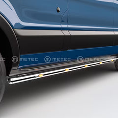 Ramy boczne Ford Transit 14-19 i 19- Transit Custom 13-17 i 18- L2 z oświetleniem LED