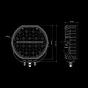 Reflektor dalekosiężny BIG Energy 9" STRANDS LED 11950 lm, światło pozycyjne białe/bursztynowe