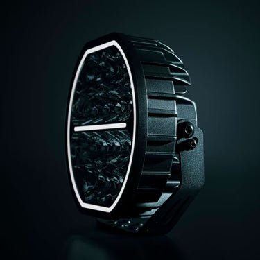 Reflektor dalekosiężny BIG Energy 9" STRANDS LED 11950 lm, światło pozycyjne białe/bursztynowe