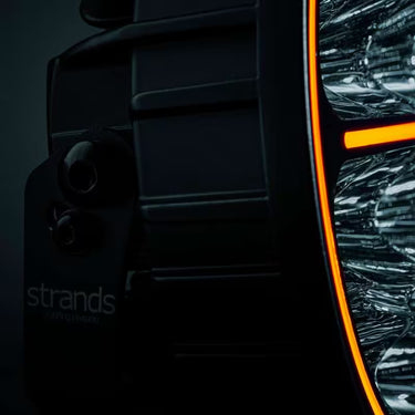 Reflektor dalekosiężny BIG Energy 9" STRANDS LED 11950 lm, światło pozycyjne białe/bursztynowe