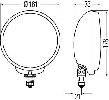 Reflektor dalekosiężny Hella Comet FF 500 12V