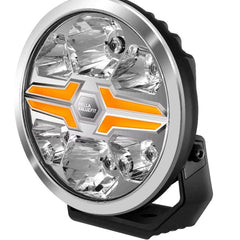 Reflektor dalekosiężny Hella ValueFit Chrome Blade 7 cali okrągły pozycja biała / bursztynowa ref. ECE 50 / 36W