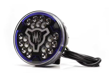 Reflektor dalekosiężny LED WA5 W257 FI179 mm z niebieskim światłem stroboskopowym