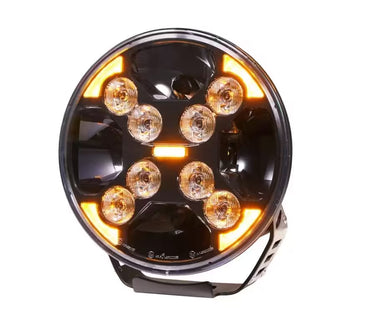 Reflektor dalekosiężny okrągły LED 9" 120W 9-30V biały/pomarańczowy R10 R148 R149
