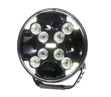 Reflektor dalekosiężny okrągły LED 9" 120W 9-30V biały/pomarańczowy R10 R148 R149