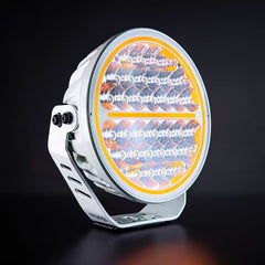 Reflektor dalekosiężny Siberia Night Rider White 9" STRANDS 170W, światło pozycyjne białe/bursztynowe