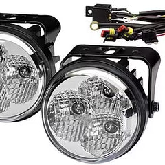 Światła dzienne 90mm LED Daytime w czarnej obudowie