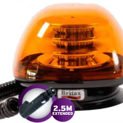 Światło ostrzegawcze LED (kogut) na magnes 10-42V do 112 km/h, pomarańczowy klosz