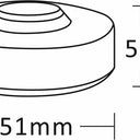 Światło ostrzegawcze LED SKYLED UFO 12-24V na magnes (pomarańczowy klosz, R65)