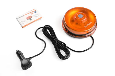 Światło ostrzegawcze LED SKYLED UFO 12-24V na magnes (pomarańczowy klosz, R65)
