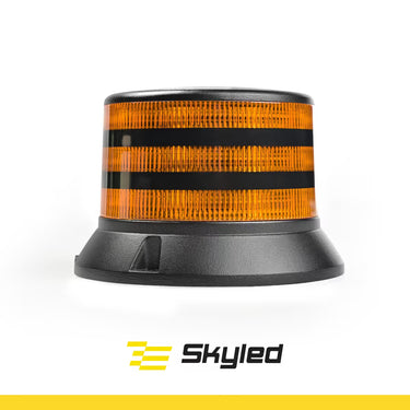 Światło ostrzegawcze SKYLED BEE 12/24V LED kogut (3 śrubki, pomarańczowy, czarna obudowa, R65)