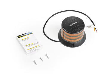 Światło ostrzegawcze SKYLED BEE 12/24V LED kogut (3 śrubki, pomarańczowy, czarna obudowa, R65)