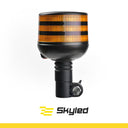 Światło ostrzegawcze SKYLED BEE 12/24V LED kogut (złącze DIN, pomarańczowy, czarna obudowa, R65)