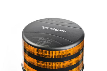 Światło ostrzegawcze SKYLED BEE 12/24V LED kogut (złącze DIN, pomarańczowy, czarna obudowa, R65)