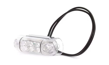 Światło pozycyjne białe 12/24V obrysowe przednie (3 x LED) W61
