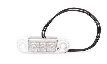 Światło pozycyjne białe 12/24V obrysowe przednie (3 x LED) W61