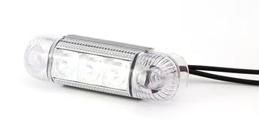 Światło pozycyjne białe 12/24V obrysowe przednie (3 x LED) W61