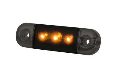 Światło pozycyjne boczne LED pomarańczowe (przydymiane) 12/24V W275.1