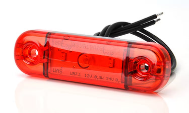 Światło pozycyjne czerwone 12/24V obrysowe tylne 3x LED W97.1