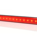 Światło pozycyjne LED czerwone z odblaskiem 238 mm 12/24V tylne obrysowe (12 LED) W115