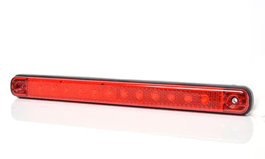 Światło pozycyjne LED czerwone z odblaskiem 238 mm 12/24V tylne obrysowe (12 LED) W115