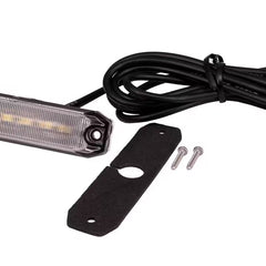 Światło pozycyjne LED OptoLine M 100mm 12/24V białe z przyciemnionym szkłem