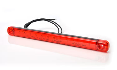 Światło pozycyjne LED tylne czerwone 238mm 12/24V (12 x LED) ECE R7, R10